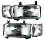 Preview: Upgrade Design Scheinwerfer Set mit Blinkern für VW T4 90-03 (kurzer Vorderwagen) schwarz