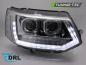 Preview: Ugrade Design Voll LED Tagfahrlicht Scheinwerfer für VW T5 GP (Facelift) 10-15 schwarz mit dynamischen LED Blinker und Welcome Funktion!