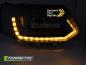 Preview: Ugrade Design Voll LED Tagfahrlicht Scheinwerfer für VW T5 GP (Facelift) 10-15 schwarz mit dynamischen LED Blinker und Welcome Funktion!