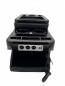 Preview: Black Edition Staufach Mittelkonsole Ablage für alle Mercedes Benz Vito / V-Klasse W447 14-23 mit LED Beleuchtung, USB und Induktions-Ladestation
