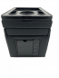 Preview: Black Edition Staufach Mittelkonsole Ablage für alle Mercedes Benz Vito / V-Klasse W447 14-23 mit LED Beleuchtung, USB und Induktions-Ladestation