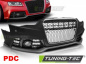 Preview: Upgrade Design Frontstoßstange für Audi A5 11-16 inkl Zubehör mit PDC Hochglanz schwarz/chrom