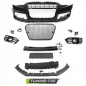 Mobile Preview: Upgrade Design Frontstoßstange für Audi A5 11-16 inkl Zubehör mit PDC Hochglanz schwarz/chrom