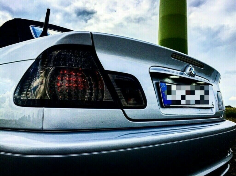 LED Upgrade Design Rückleuchten für BMW 3er E46 Cabrio 00-07 schwarz/rauch