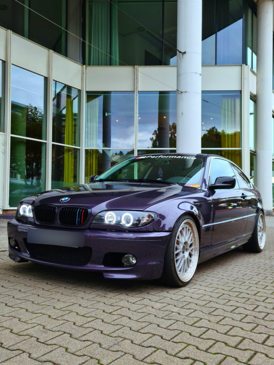 Xenon CCFL Angel Eyes Scheinwerfer für BMW 3er E46 Coupe und Cabrio 03-06 schwarz Set