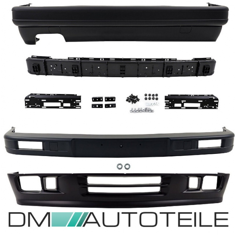 Upgrade Design Bodykit (Heckstoßstange + Frontstoßstange) für BMW 3er E30 85-94 Tech II Style