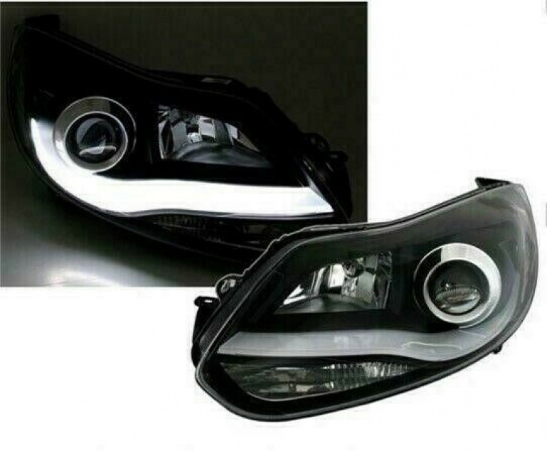 LED Skywing Design Scheinwerfer für Ford Focus MK3 11-14 schwarz