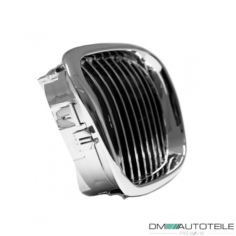 2x Grill Kühlergrill Grill Set Chrom passend für BMW 5er E39 + M-Paket M5 95-03