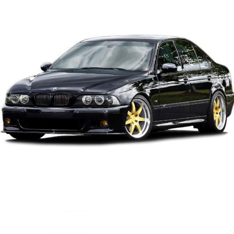 SET Sport STOßSTANGE vorne passt für BMW E39 nicht M5 M +Nebel Gelb+NIETEN+*ABE