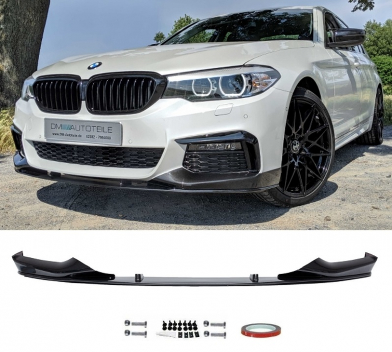 Frontspoiler Sport-Performance Carbon Hochglanz passt für BMW 5er G30 G31 M-Paket +ABE*