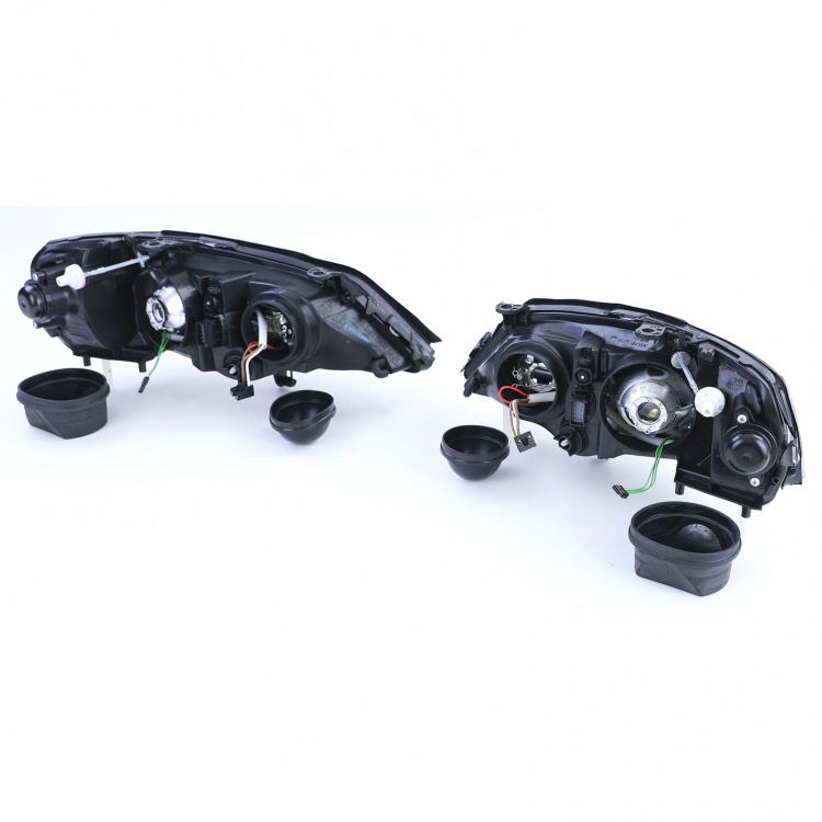 Xenon Klarglas Scheinwerfer Set für Opel Astra G 97-04 schwarz