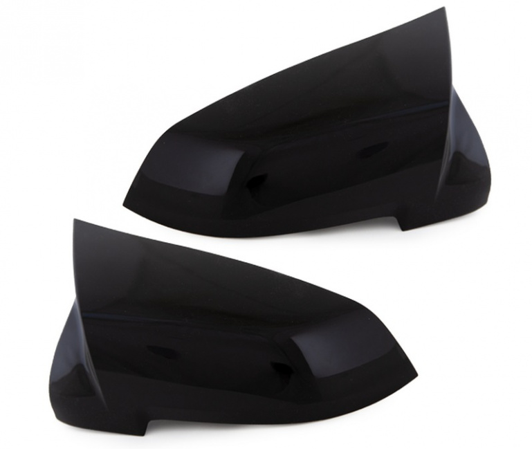 Upgrade Design Spiegelkappen / Gehäuse für BMW 5er F10/F11/F07 / 6er F06/F12/F13 Hochglanz schwarz