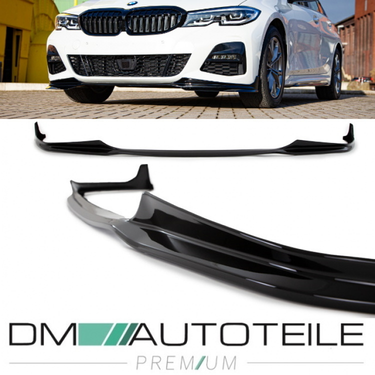 Front Spoiler Lippe Performance Schwarz Glanz passend für BMW 3er