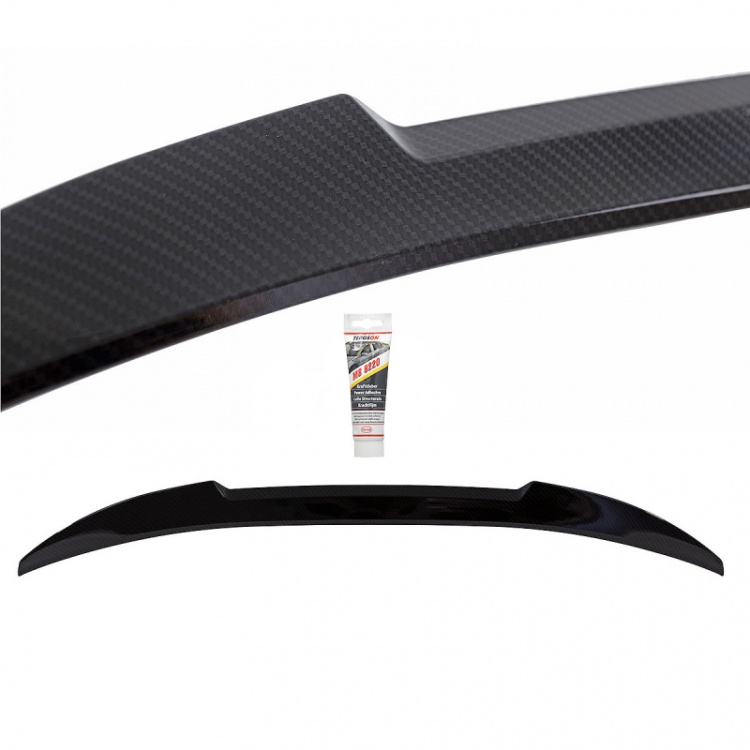 Set Sport EVO Heckspoiler Hecklippe breit Carbon glanz + Kleber passt für BMW 5er G30