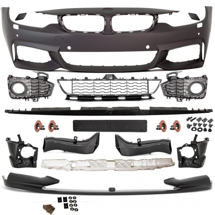Sport-PERFORMANCE Stoßstange + Spoiler passt für BMW 4er F32 F33 F36 mit M-Paket