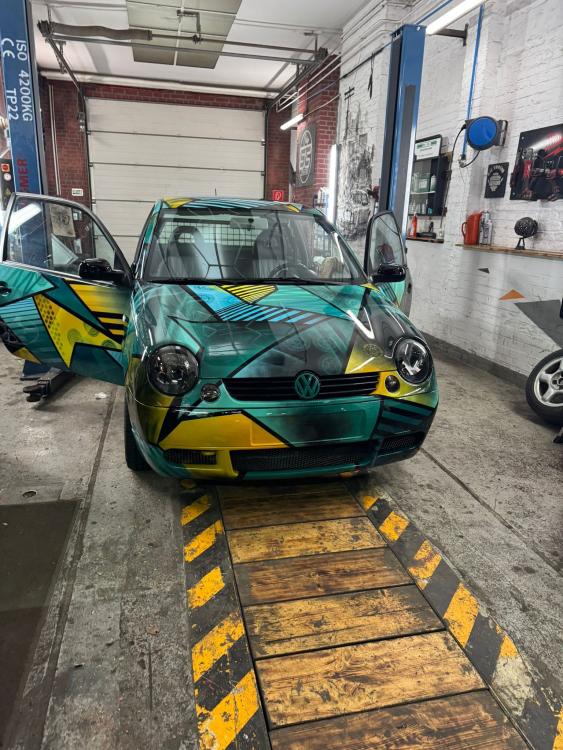 Preview: Upgrade Klarglas Scheinwerfer passend für VW Lupo 98-05 schwarz mit Blinker