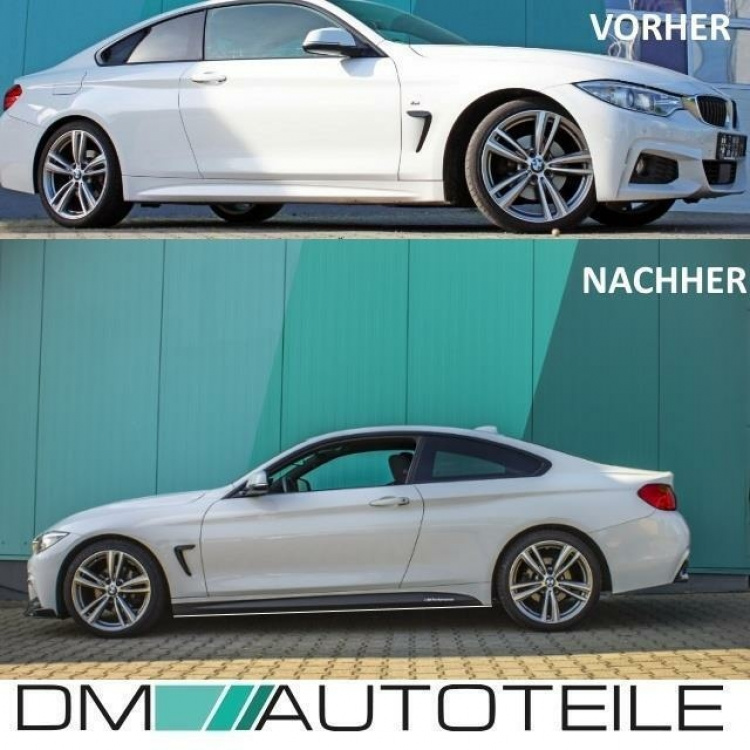 Sport-Performance SET Spoiler + Schweller + Diffusor 435 440 passt für BMW  4er F32 F33 F36 M-Paket