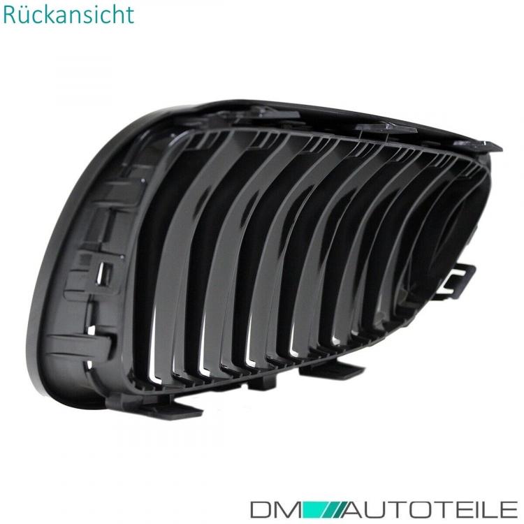Set Doppelsteg Kühlergrill Schwarz GLANZ Performance passt für BMW E92 E93 LCI