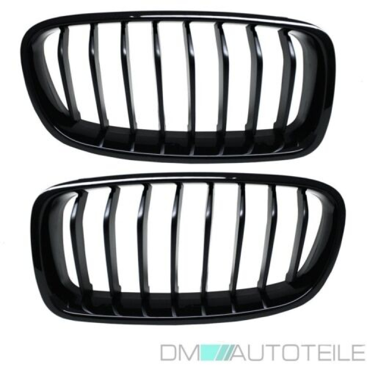 Satz Kühlergrill Schwarz Glanz Sport-Performance passend für BMW 3er F30 F31 bj 11-19