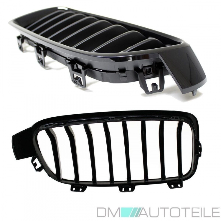 Satz Kühlergrill Schwarz Glanz Sport-Performance passend für BMW 3er F30 F31 bj 11-19