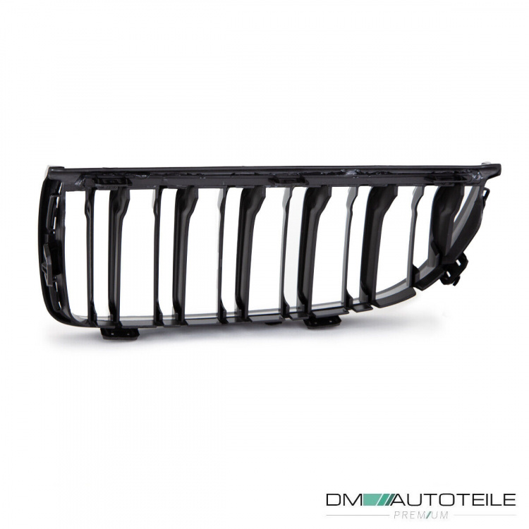 2x Doppelsteg Kühlergrill Schwarz Glänzend passend für BMW 3er E90 E91 bj. 05-08 + M M3