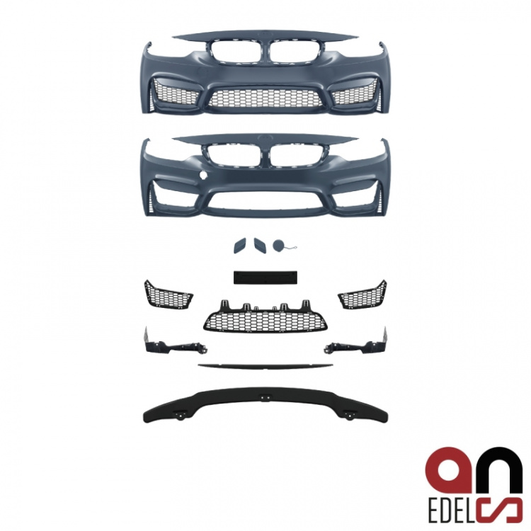 AN Performance GT Stoßstange vorne für SRA mit/ohne PDC +Spoiler passt für BMW 4er F32 F33 F36 nicht M4+ Gutachten