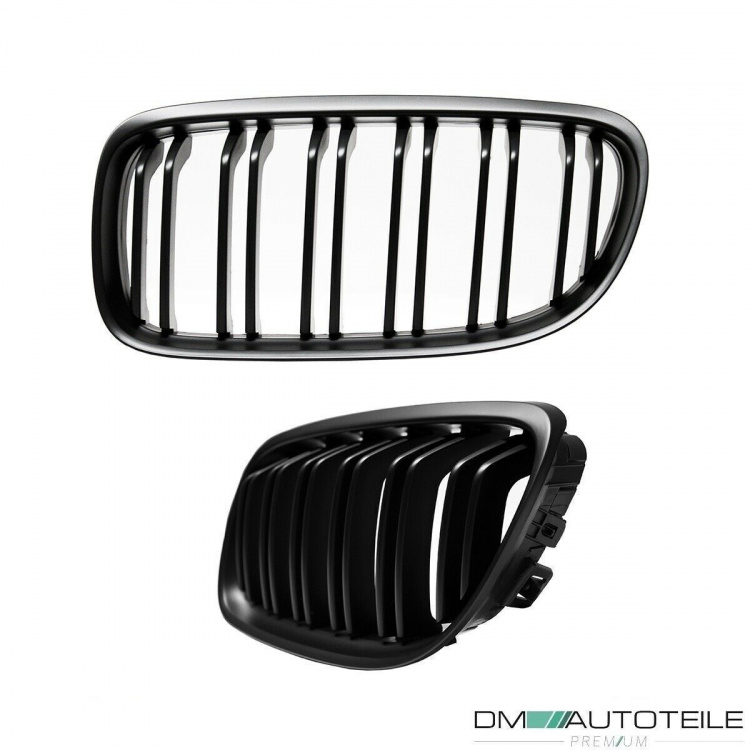 Set Kühlergrill Doppelsteg Schwarz Matt passend für BMW 3er E90 E91 LCI Bj.08-11 auch M