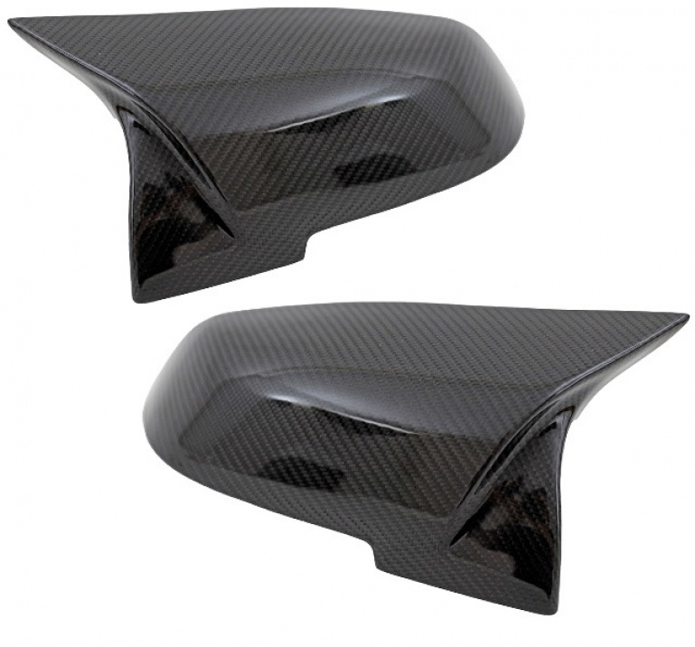 Upgrade Design Spiegelkappen / Gehäuse für BMW 1er F20/F21 / 2er F22/F23 / 3er F30/F31 / Carbon glanz