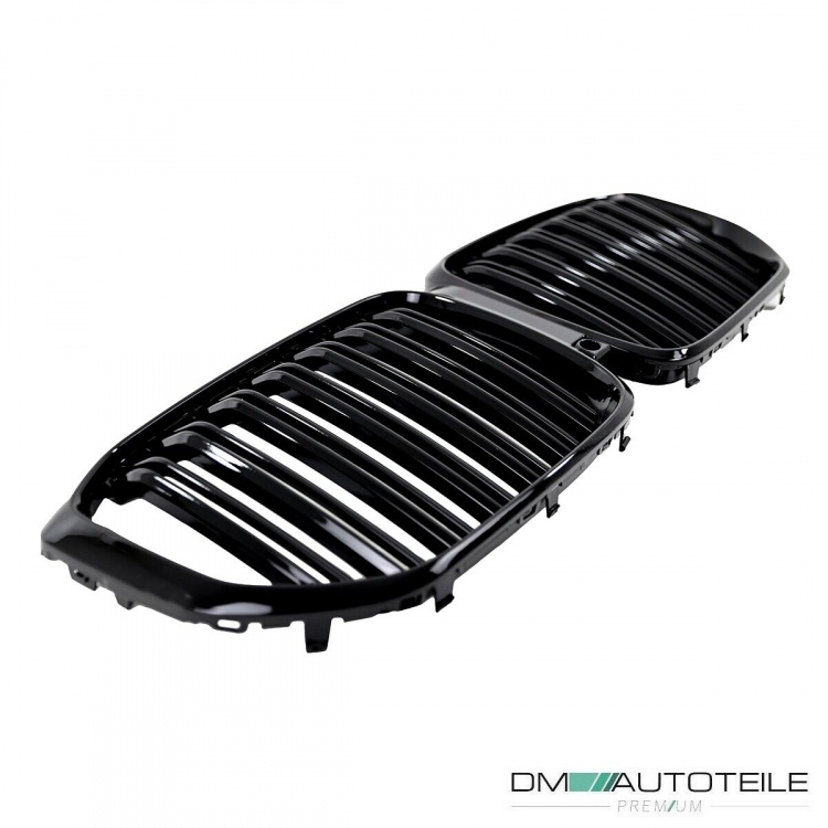 Sport Kühlergrill Schwarz Glanz Doppelsteg Kühlergitter passt für BMW X5 G05 ab 2018