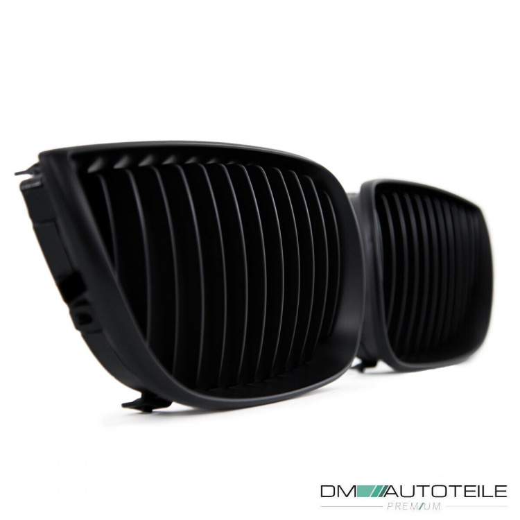 Set Performance Kühlergrill Schwarz Matt passend für BMW 1er E87 E81 Bj 04-07