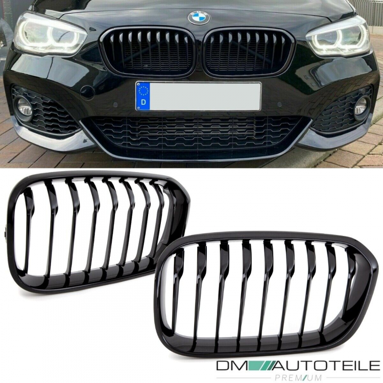 Sport-Performance Kühlergrill Schwarz Glanz passend für BMW 1er F20 F21 LCI ab 2015