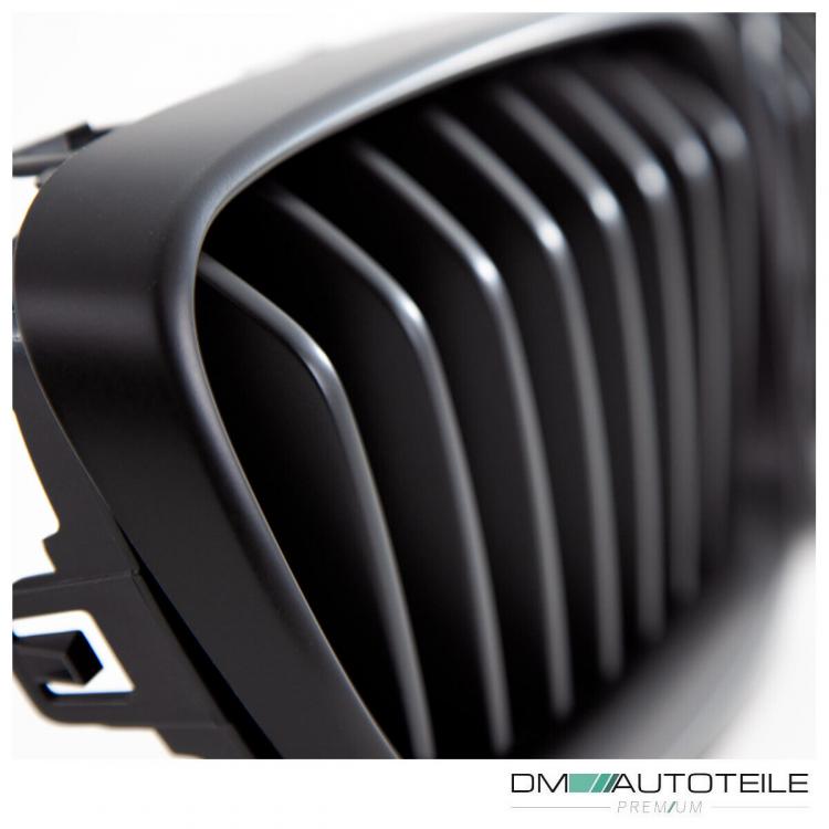Set Performance Kühlergrill für BMW 2er F22 F23 passend auch M2 Schwarz Matt