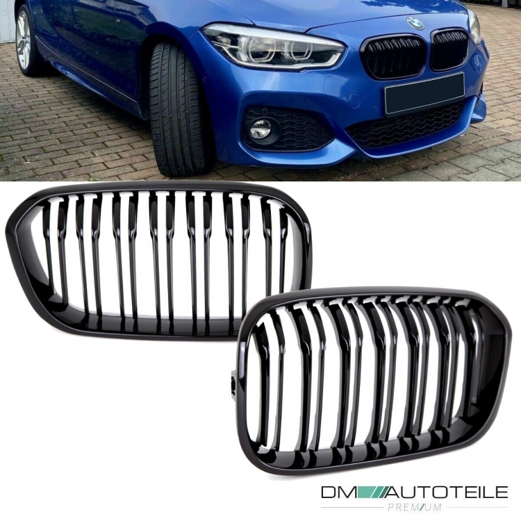 Kühlergrill Sport-Performance Schwarz Glanz passt für BMW 1er F20 F20 LCI 15-19