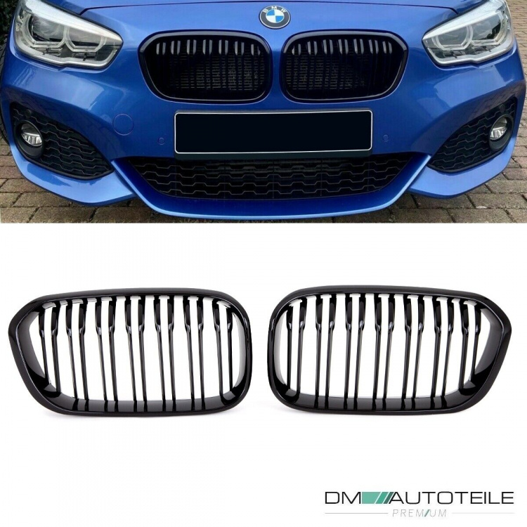 Kühlergrill Sport-Performance Schwarz Glanz passt für BMW 1er F20 F20 LCI 15-19