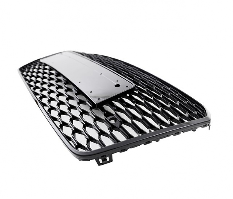 Upgrade Sportgrill / Kühlergrill für Audi A7 (C7) Facelift 14-18 in Wabengitter Design Hochglanz schwarz
