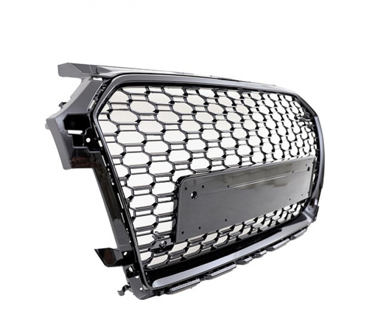 Upgrade Sportgrill / Kühlergrill für Audi A1 (8X) Facelift 15 Hochglanz schwarz