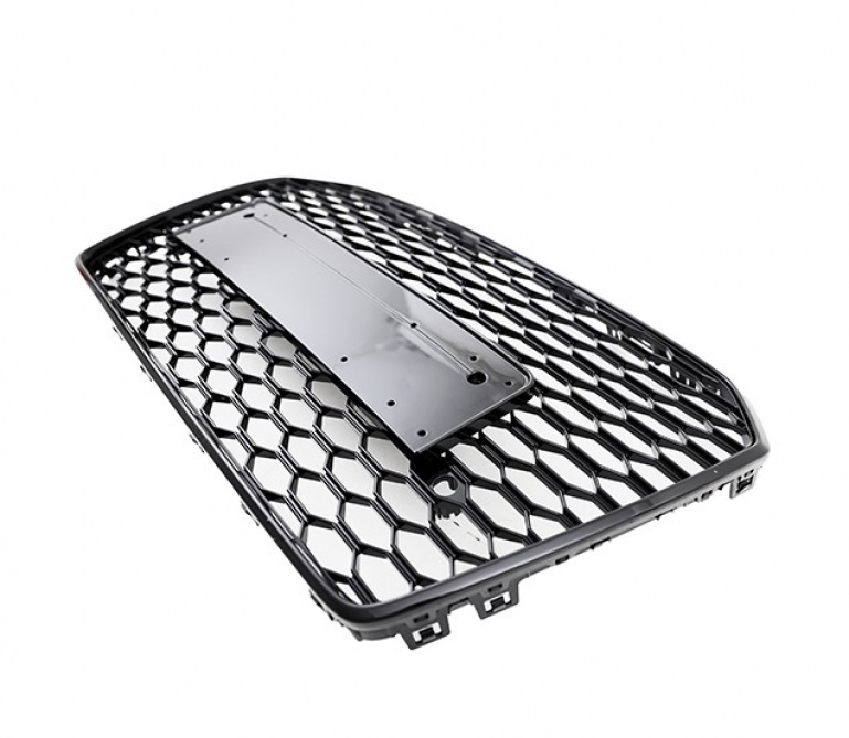 Upgrade Sportgrill / Kühlergrill Audi A6 4G (C7) Facelift Hochglanz schwarz in Wabengitter Design 14-18