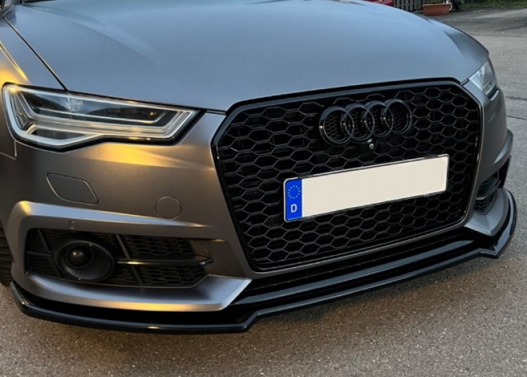 Upgrade Sportgrill / Kühlergrill Audi A6 4G (C7) Facelift Hochglanz schwarz in Wabengitter Design 14-18