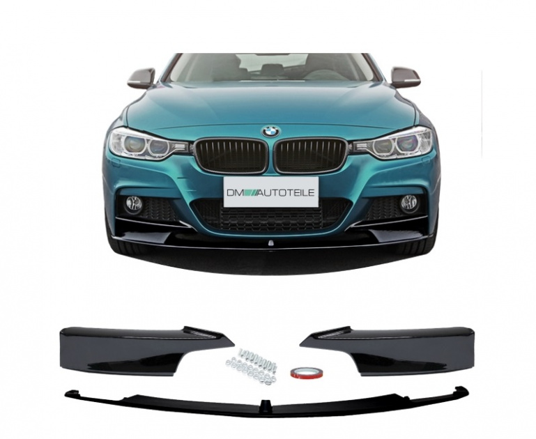 Performance Design Frontspoiler Lippe für BMW 3er F30/F31 Lim./Touring 11-19 Hochglanz schwarz