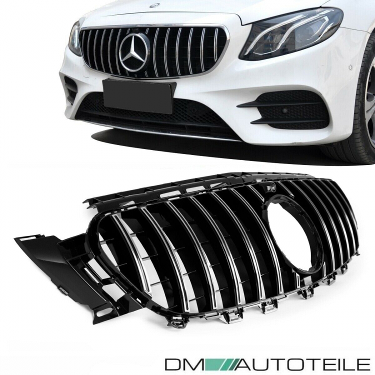 Kühlergrill Chrom passt für Mercedes E-Klasse W213 S213 C238 A238 ab 2016 Sport-Panamericana GT