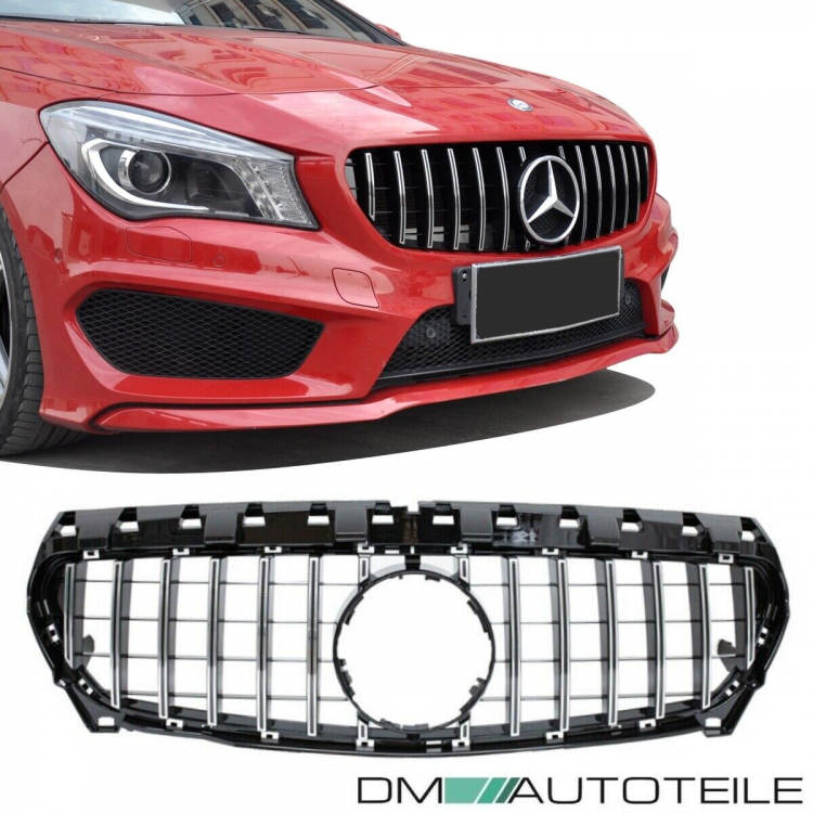 Kühlergrill Chrom passend für Mercedes CLA W117 bj 13-16 auch A45 AMG auf GT Sport- Panamericana