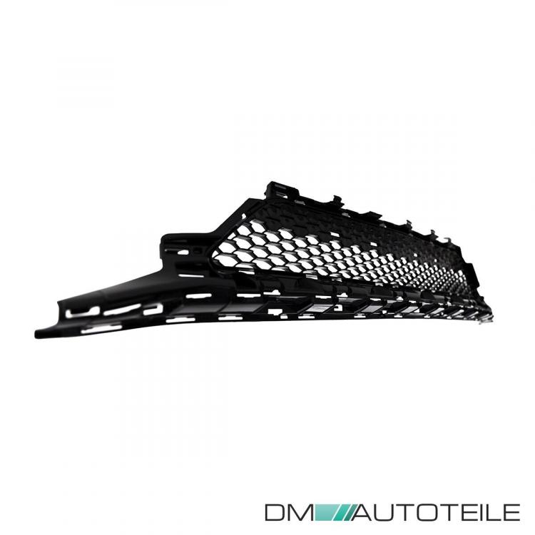 Kühlergrill + Gitter Waben Schwarz Glanz passend für Mercedes C Klasse W205 S205 14-18 mit AMG Line auf Set Panamericana GT