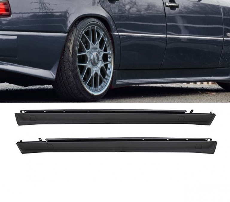 Klassik Design Seitenschweller Set für Mercedes Benz E-Klasse Limo / T-Modell W124 85-95