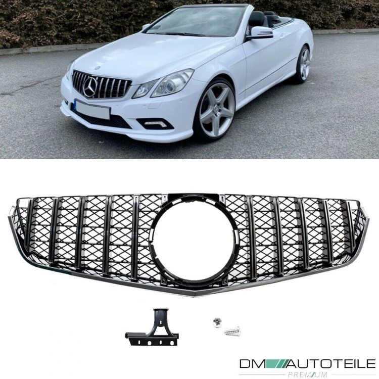 Kühlergrill Chrom passt für Mercedes E-Klasse W207 Coupe Cabrio 09-13 auf Sport-Panamericana GT