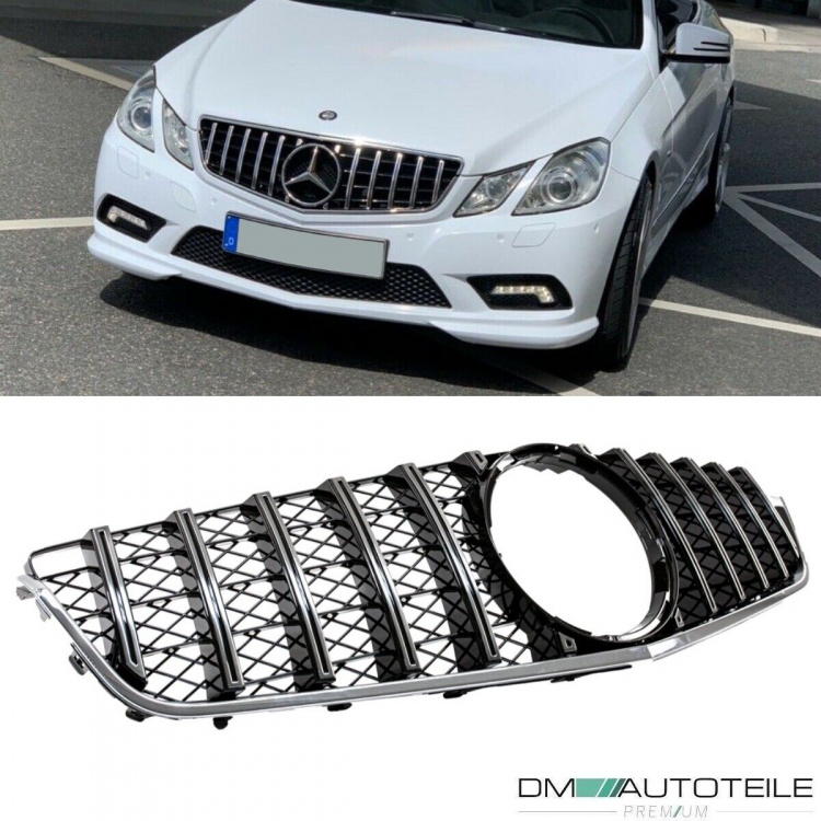 Kühlergrill Chrom passt für Mercedes E-Klasse W207 Coupe Cabrio 09-13 auf Sport-Panamericana GT