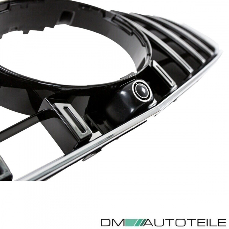 Kühlergrill Chrom Schwarz passend für Mercedes E-Klasse Coupe C207 A207 Mopf 13-17 auf Sport-Panamericana