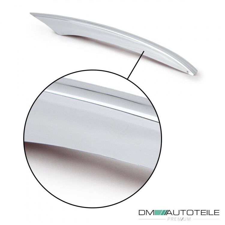 4tlg Spoiler Set Finnen Chrom passt für Mercedes E Klasse W213 S213 AMG Stoßstange ab 2016