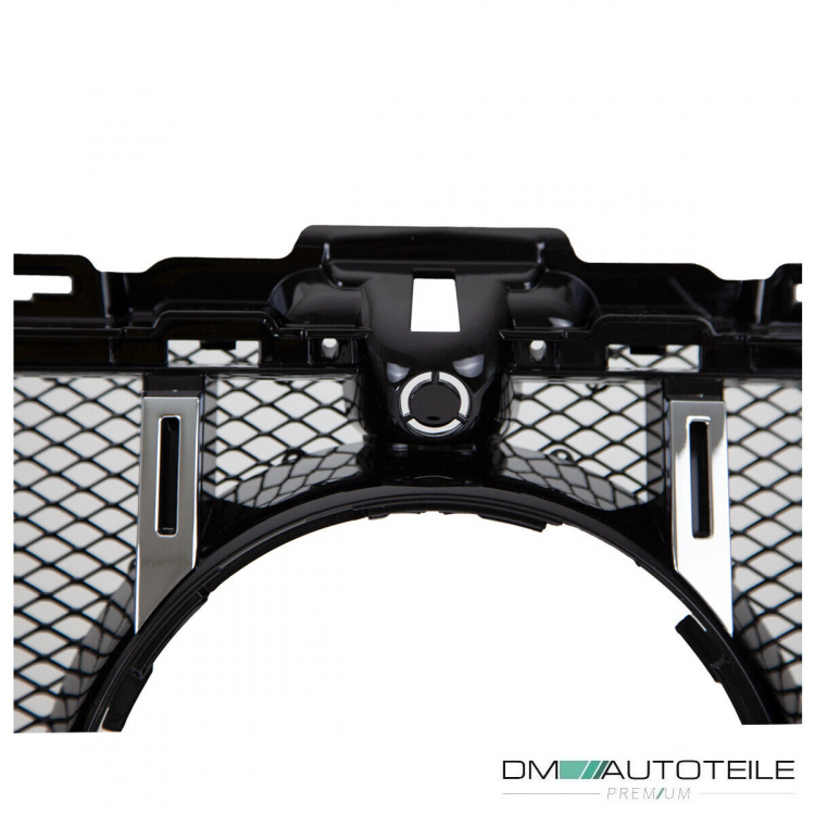 Kühlergrill Grill Schwarz Chrom+ Race Gitter passt für Mercedes S205 W205 14-18 auf Sport Panamericana GT
