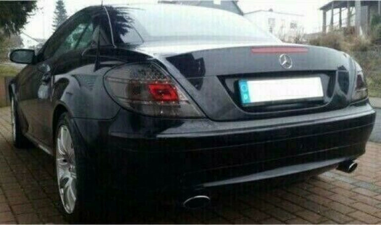 LED Upgrade Design Rückleuchten für Mercedes Benz SLK R171 04-11 schwarz/rauch mit LED Nebelschlußlicht