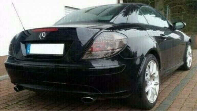 LED Upgrade Design Rückleuchten für Mercedes Benz SLK R171 04-11 schwarz/rauch mit LED Nebelschlußlicht